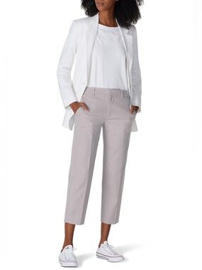 Club Monaco Matie Pants Slim Crop Size 6 Gray Spring Trouser Business NWT